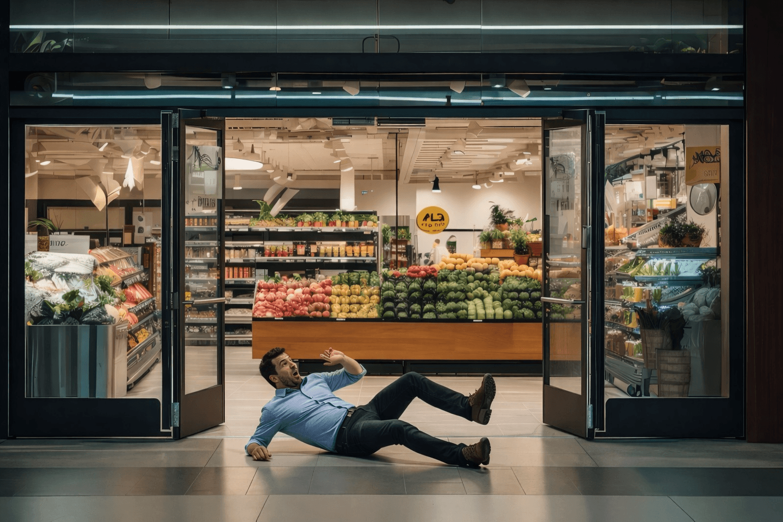 Slip and fall hazard detection with AI